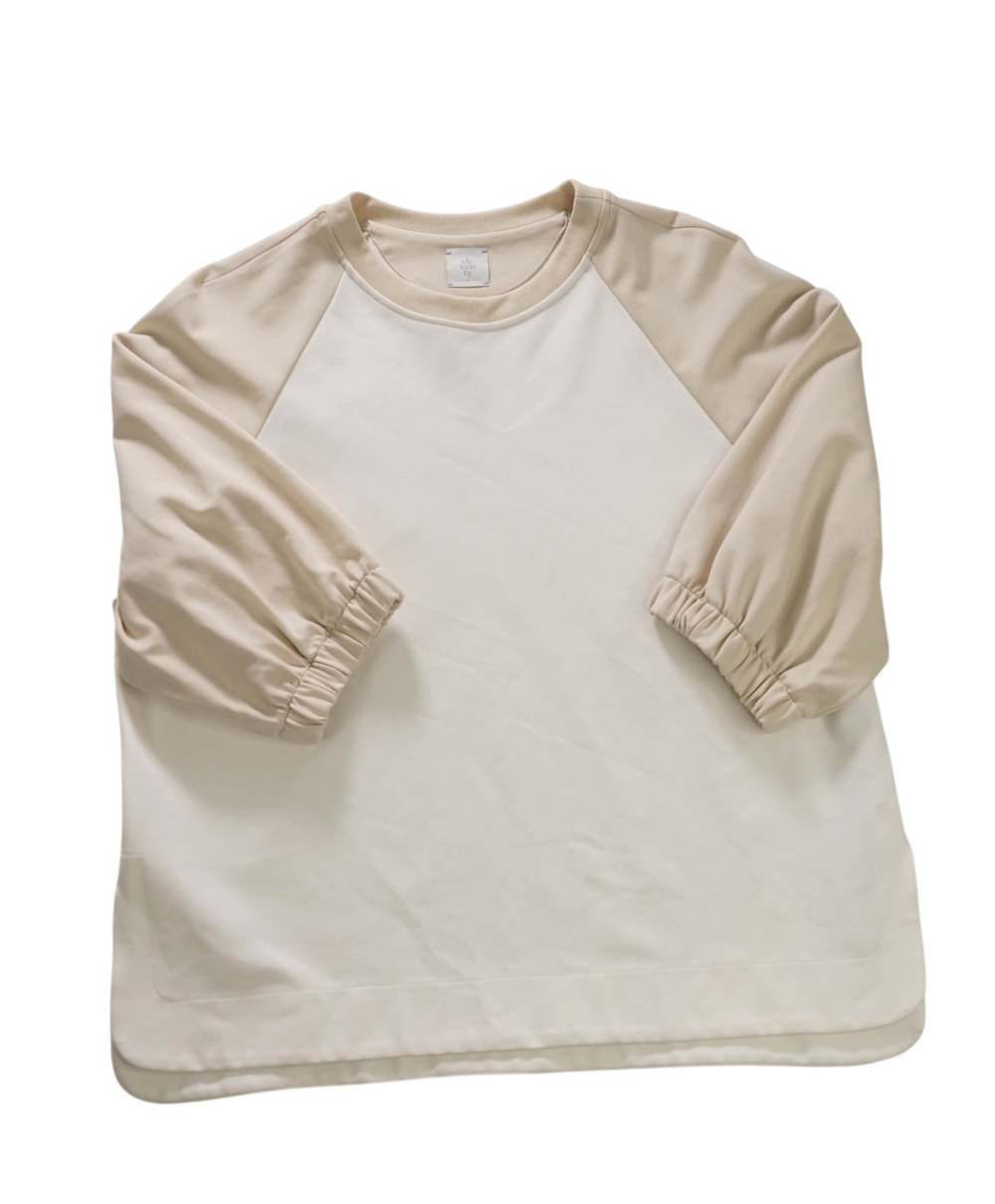 $795 ELEVENTY - Beige/Off-white Sweatshirt - L